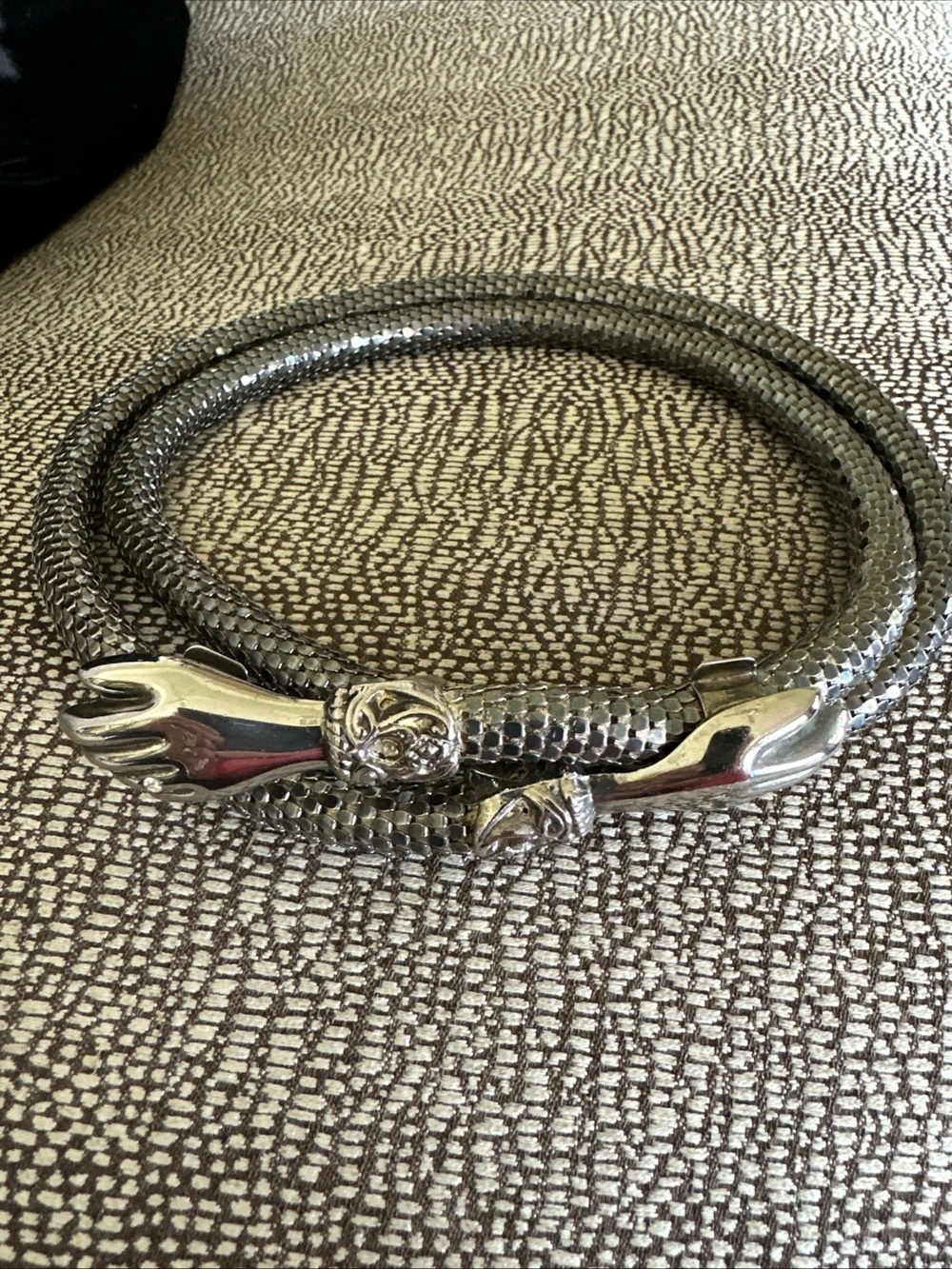 D.L. Auld metal convertible belt